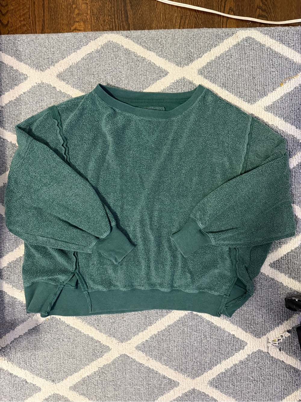 American Eagle Oversized Green Women's Sweatshirt